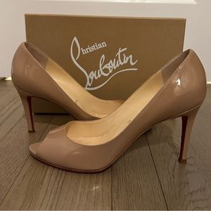 Christian Louboutin You You 85 Patent Calf Nude Size 40